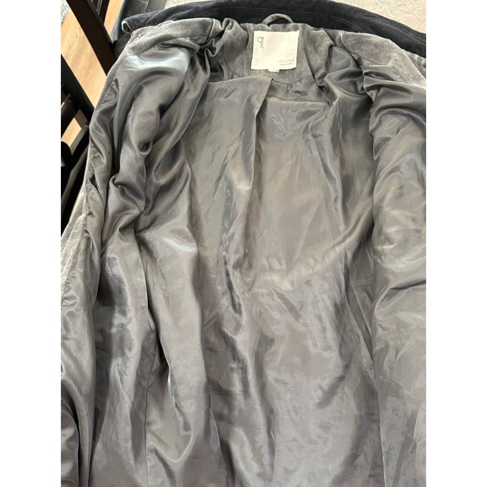 Anthropologie Pilcro Womens Western Denim Barn Jacket Coat Washed Charcoal Sz XL - Picture 10 of 14